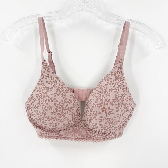 Adore Me Women’s Floral Lace Bra Size 34C Blush Adjustable - Picture 1 of 5